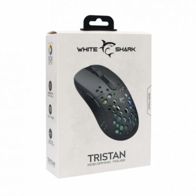 White Shark Tristan GM-9004 Gamer egér, 7D, Fekete, 12000DPI, RGB White Shark Tristan GM-9004 Gamer egér, 7D, Fekete, 12000DPI, RGB
